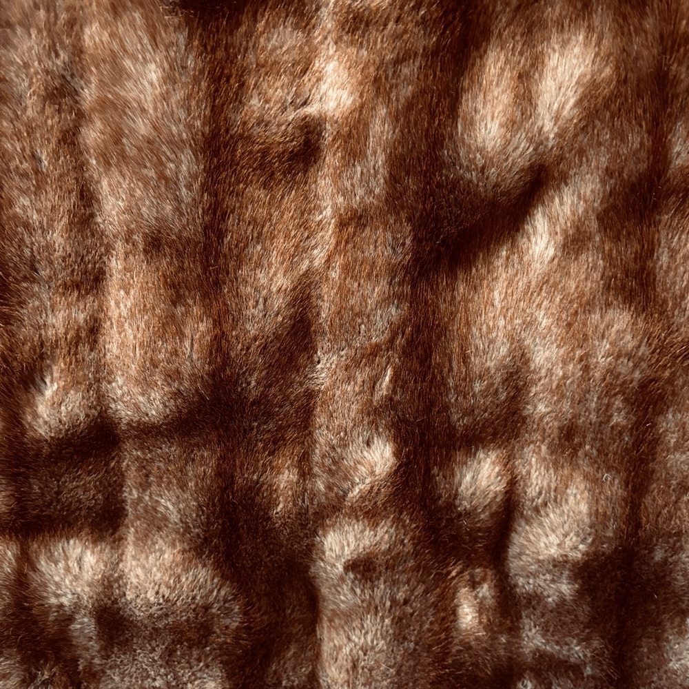 Vintage 80’s FAUX FUR fabric 18inch long/ 56inch wide plush soft